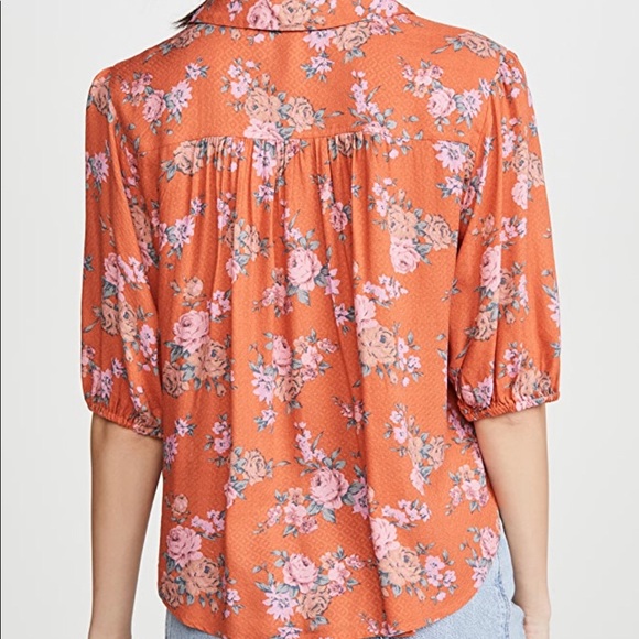 Free People Celia Flowered Blouse - Picture 7 of 10